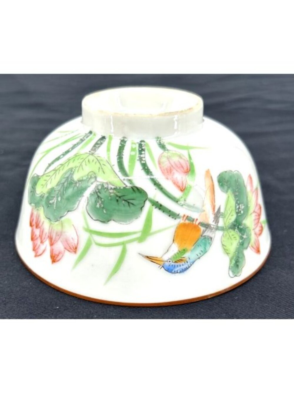 Kutani Bowls Porcelain Floral Rice Soup Hand Painted 4.5" Lot of 2 Vintage - Picture 8 of 9